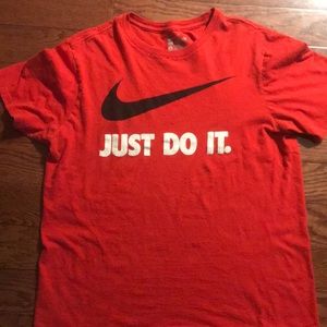 Red Nike “Just Do It” Tee